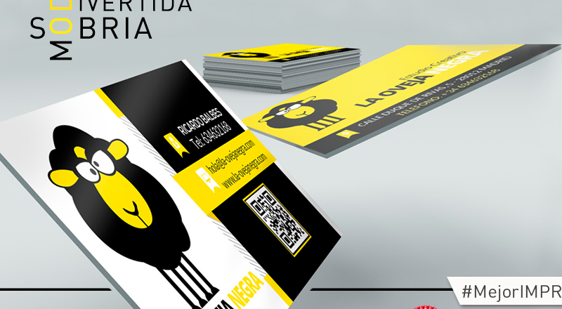 Muestra de tarjetas personales